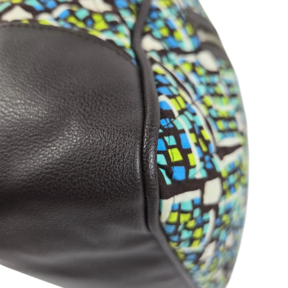 Vera Bradley Vivian Hobo Rain Forest Pattern Quilted Cotton Satchel Bag READ